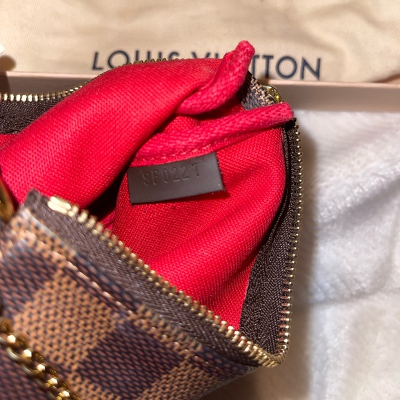 Authentic Louis Vuitton Damier Ebene Mini Pouchette - Picture 2 of 6